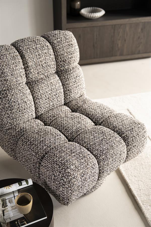 Fauteuil Fenna Geweven stof - Taupe - Afbeelding 13
