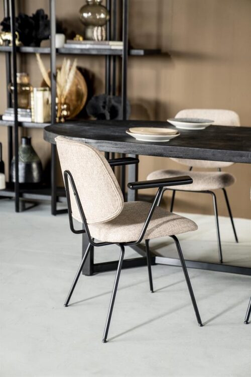 Stoel Lynn met armleuning - Beige - Afbeelding 48