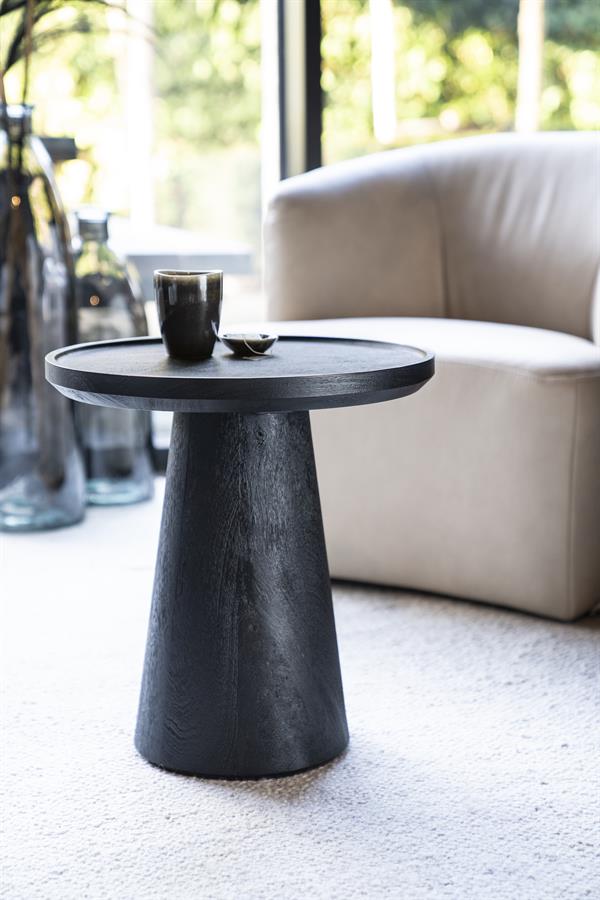 Ronde Bijzettafel Ron Mangohout - Zwart - Afbeelding 15