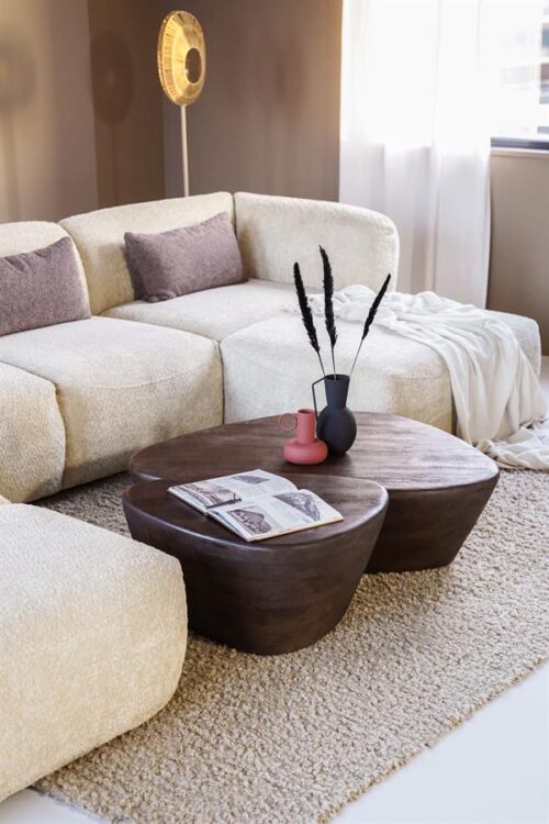 Salontafel Mila Mangohout Bruin - 100x78cm - Afbeelding 20