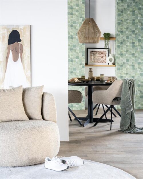 Eetkamerstoel Fabio Bouclé - Beige - Afbeelding 19