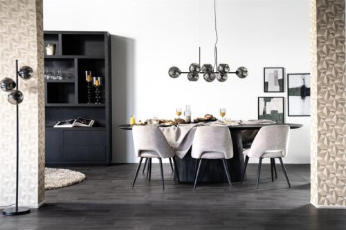Opbergkast Helsinki Eikenhout 150 x 220 cm - Zwart - Afbeelding 25