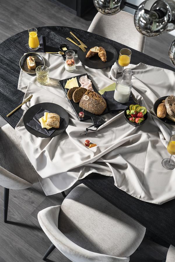 Ovale Eettafel Aron Mangohout Zwart - 250cm - Afbeelding 16