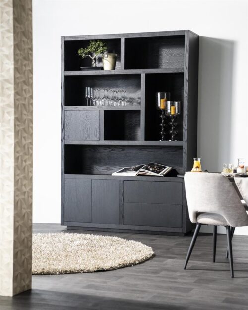Opbergkast Helsinki Eikenhout 150 x 220 cm - Zwart - Afbeelding 26