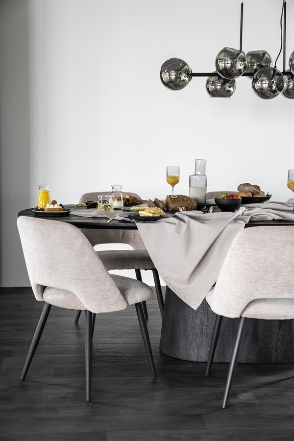 Ovale Eettafel Aron Mangohout Zwart - 250cm - Afbeelding 18
