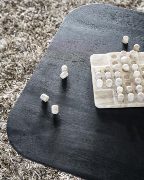 Vierkante Salontafel Aron Mangohout - Zwart 80 cm - Afbeelding 29