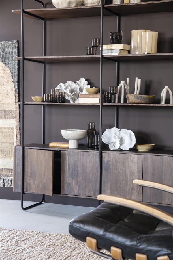 Wandkast James Mangohout en Metaal 190x210cm - Bruin - Afbeelding 20