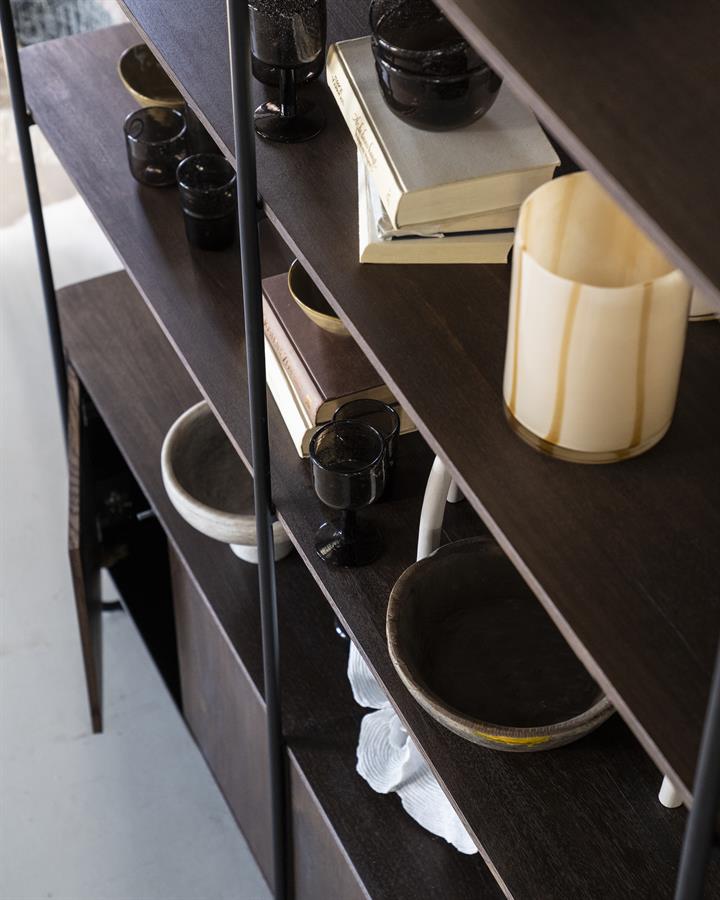 Wandkast James Mangohout en Metaal 190x210cm - Bruin - Afbeelding 22