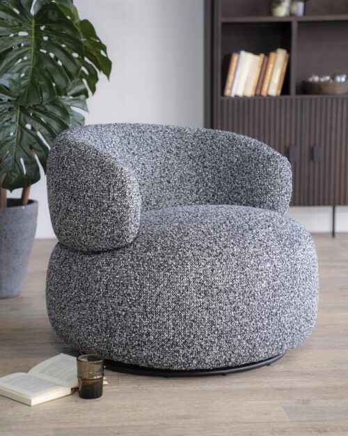 Draaibare Fauteuil Maeve - Zwart - Afbeelding 33
