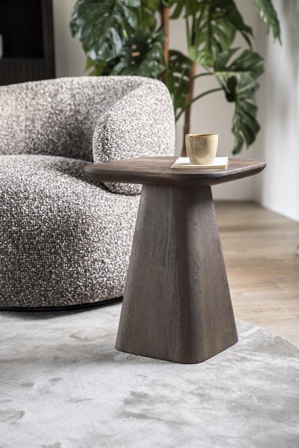 Vierkante Bijzettafel Aron Mangohout - Bruin 40 cm - Afbeelding 16