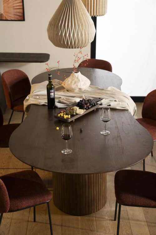Organische Eettafel Jordy Mangohout 200 x 110cm - Bruin - Afbeelding 17