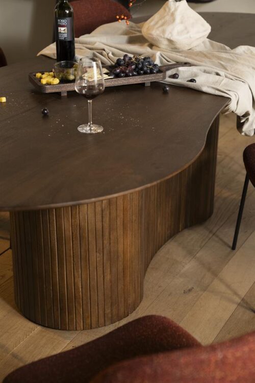 Organische Eettafel Jordy Mangohout 200 x 110cm - Bruin - Afbeelding 18