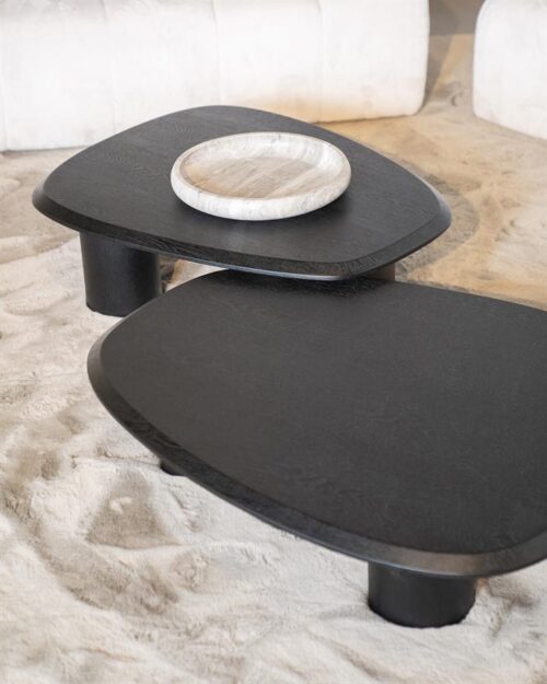 Organische Salontafel Walter Eikenhout Zwart - 96 x 78 cm - Afbeelding 27