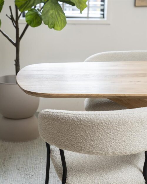 Eettafel Nikki Acaciahout 280 x 100 cm - Naturel - Afbeelding 11