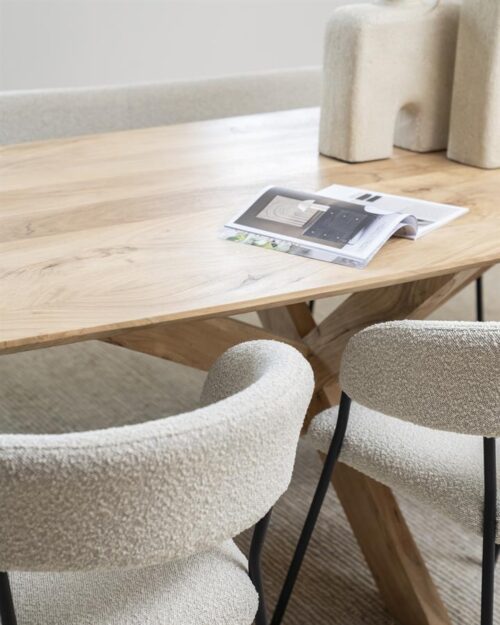 Eettafel Nikki Acaciahout 280 x 100 cm - Naturel - Afbeelding 12