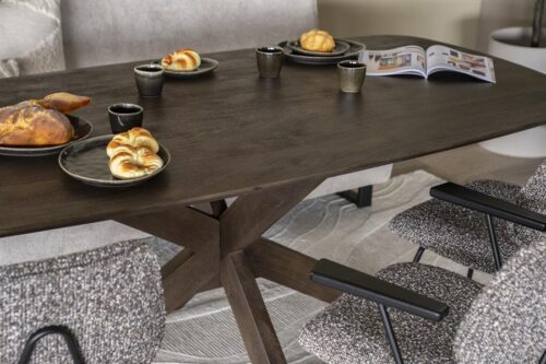 Eettafel Nikki Acaciahout 280 x 100 cm - Bruin - Afbeelding 8