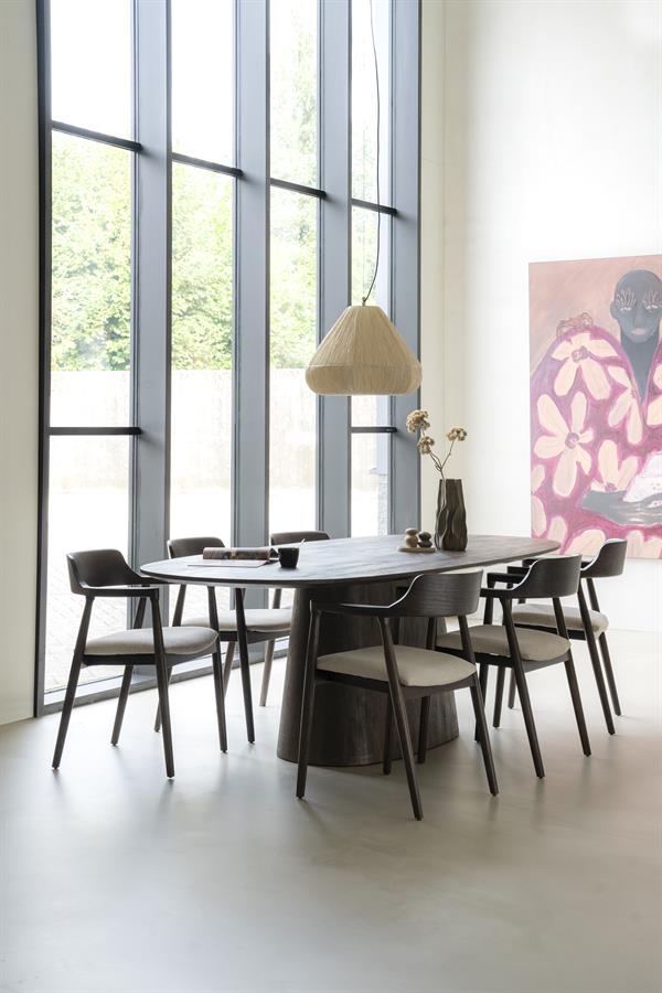 Ovale Eettafel Aron Mangohout Bruin - 250cm - Afbeelding 12