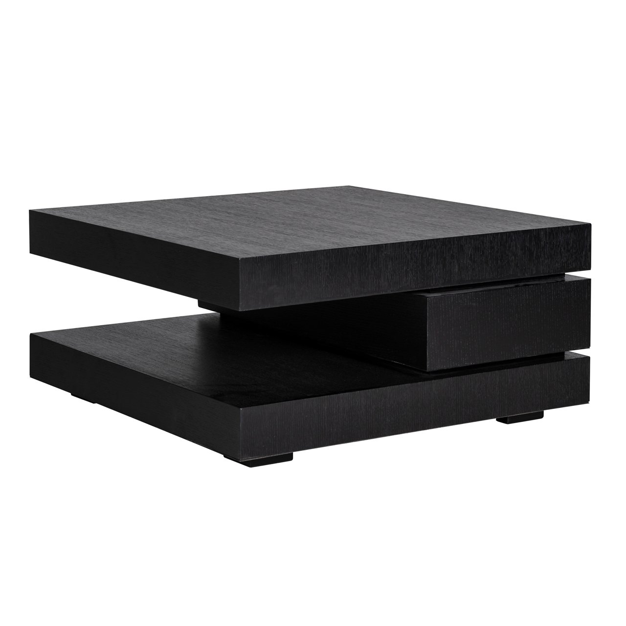 Vierkante Salontafel Oakura 90 cm - Zwart