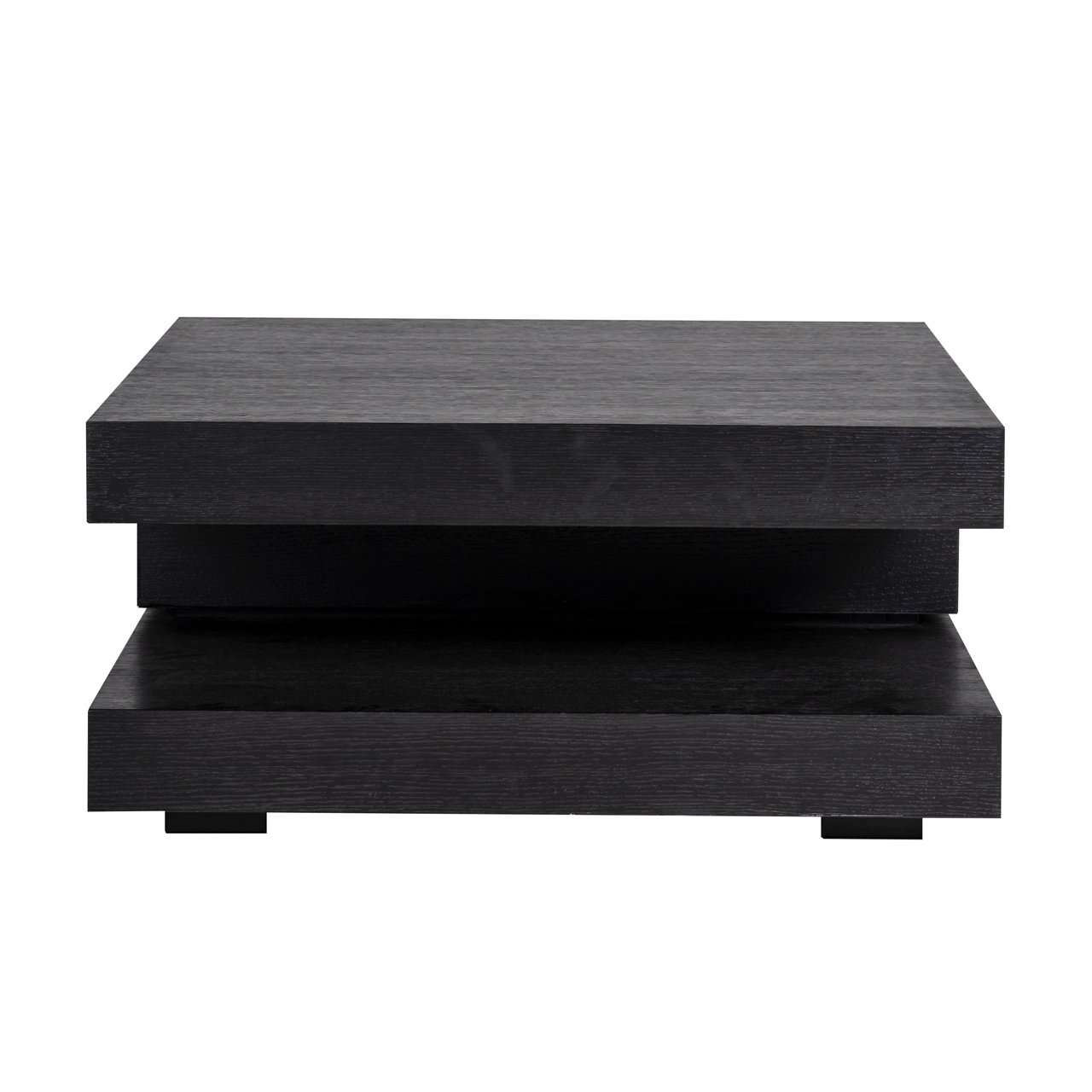 Vierkante Salontafel Oakura 90 cm - Zwart - Afbeelding 2