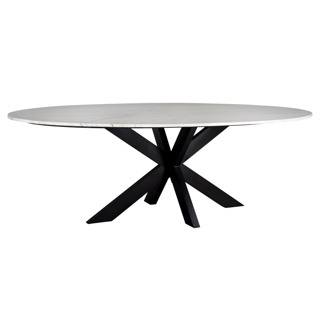 Ovale Eettafel Lexington 230 x 115 cm - Wit