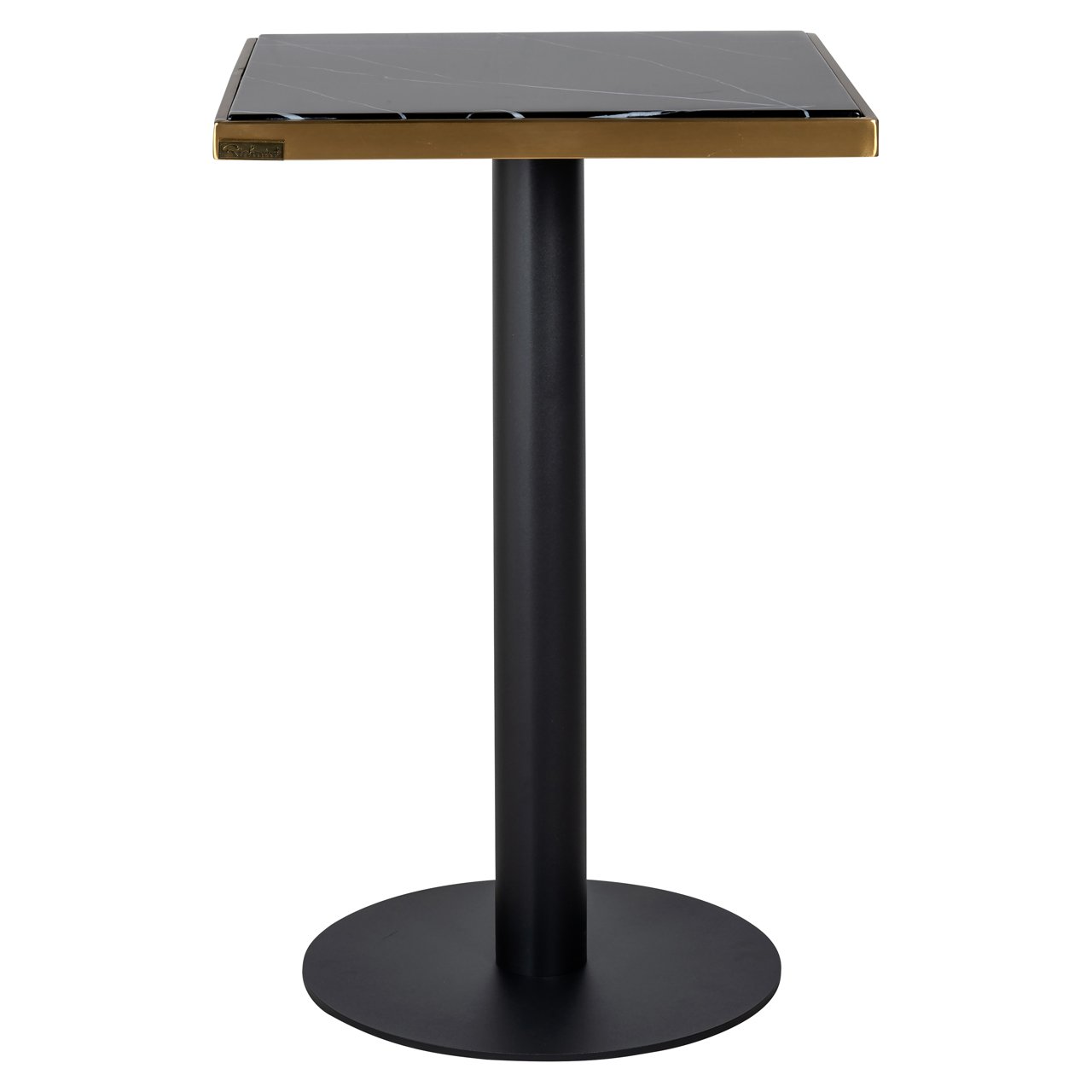 Bistrotafel Zenza 50 x 50 cm - Zwart/Goud - Afbeelding 2