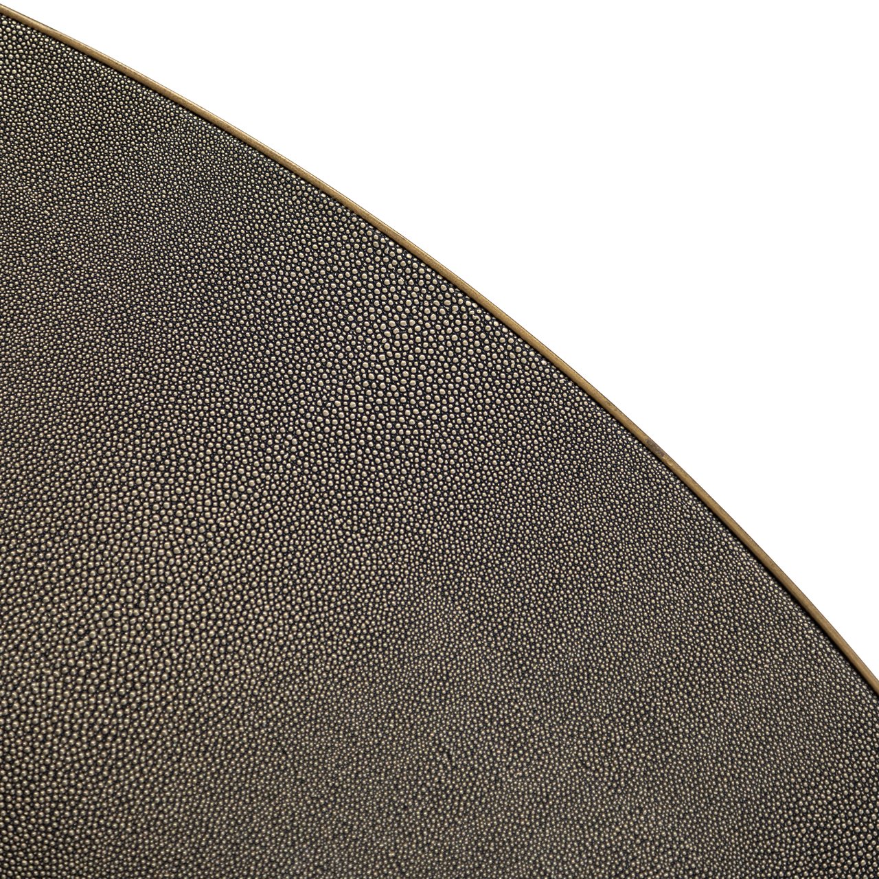 Ronde Eettafel Bloomville segrijn lederlook Ø140cm - Zwart - Afbeelding 5