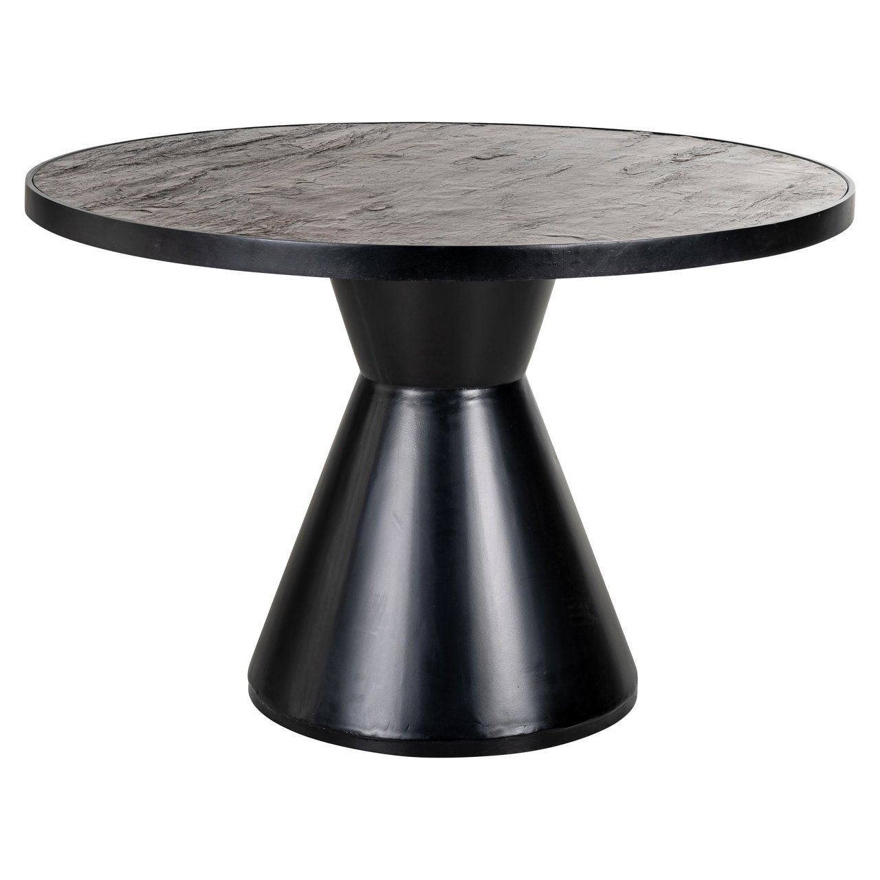 Ronde Eettafel Russel steenfineer Ø120cm - Zwart - Afbeelding 5