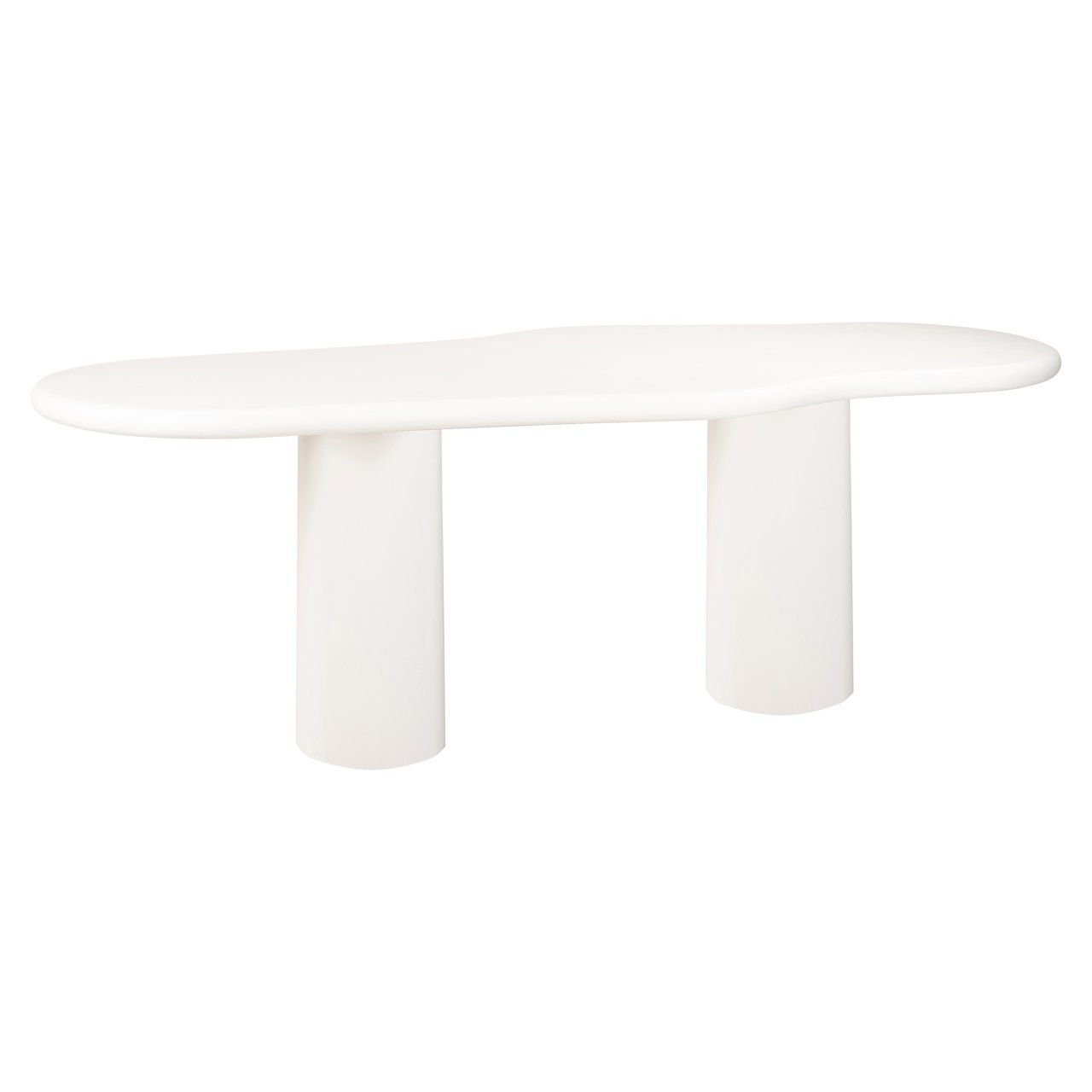 Organische Eettafel Bloomstone 260 x 120 cm - Wit