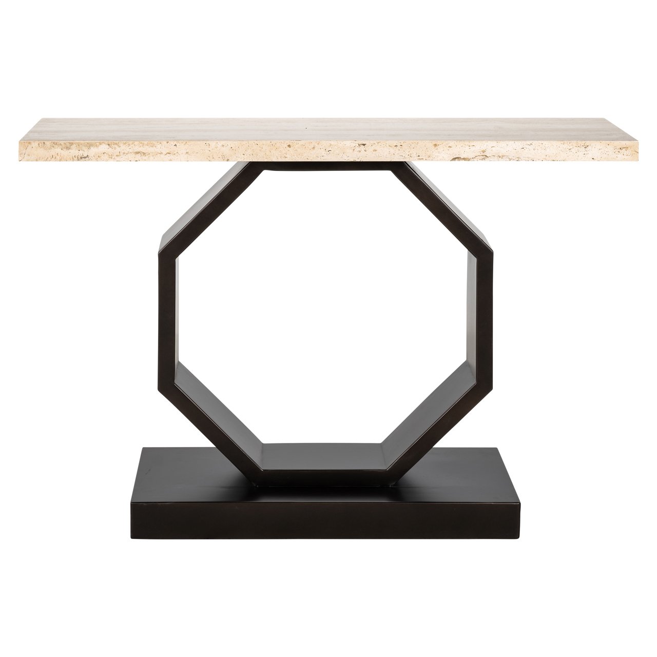 Sidetable Avalon Travertin 130 cm - Brons - Afbeelding 3