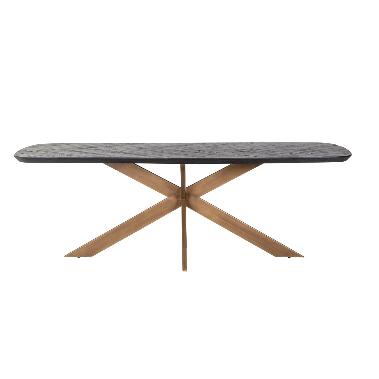 Eettafel Hayley eiken 230 x 100 cm - Zwart - Afbeelding 9