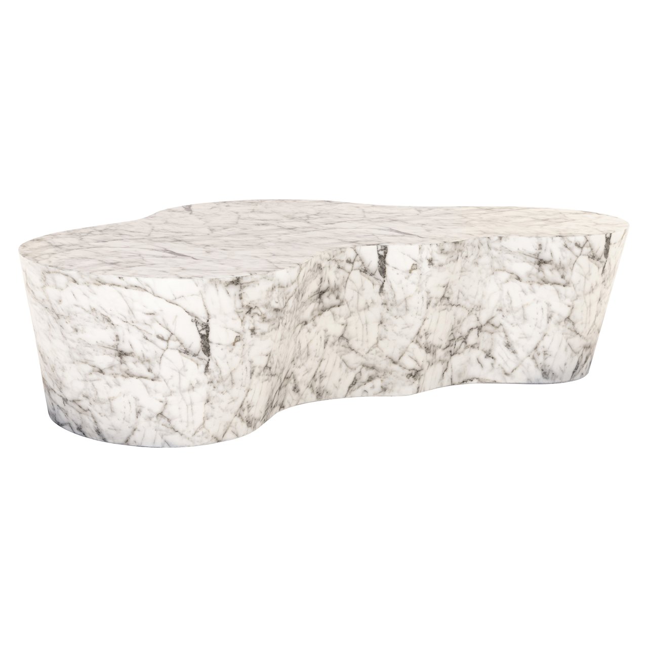 Organische Salontafel Rockyard Faux Marmer - 127 x 122 cm