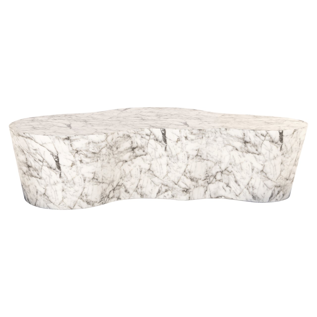 Organische Salontafel Rockyard Faux Marmer - 127 x 122 cm - Afbeelding 2