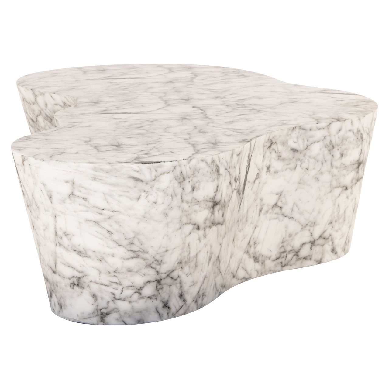 Organische Salontafel Rockyard Faux Marmer - 127 x 122 cm - Afbeelding 3