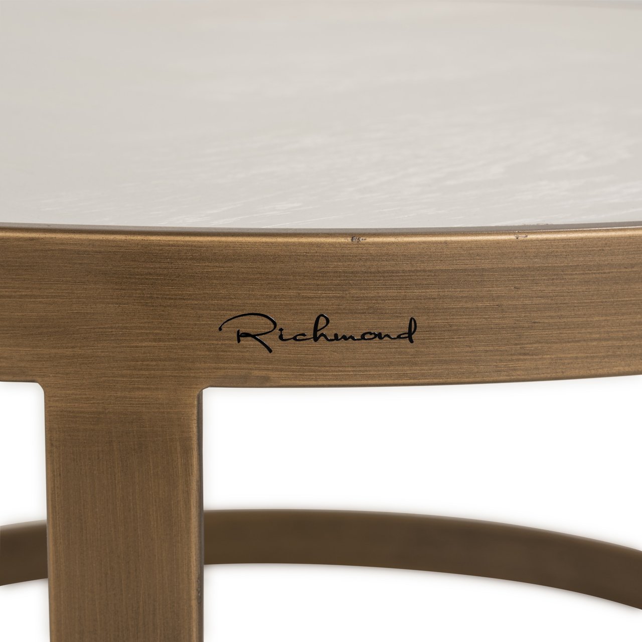 Ronde Salontafel Whitebone Eiken - Set van 2 stuks - Afbeelding 3