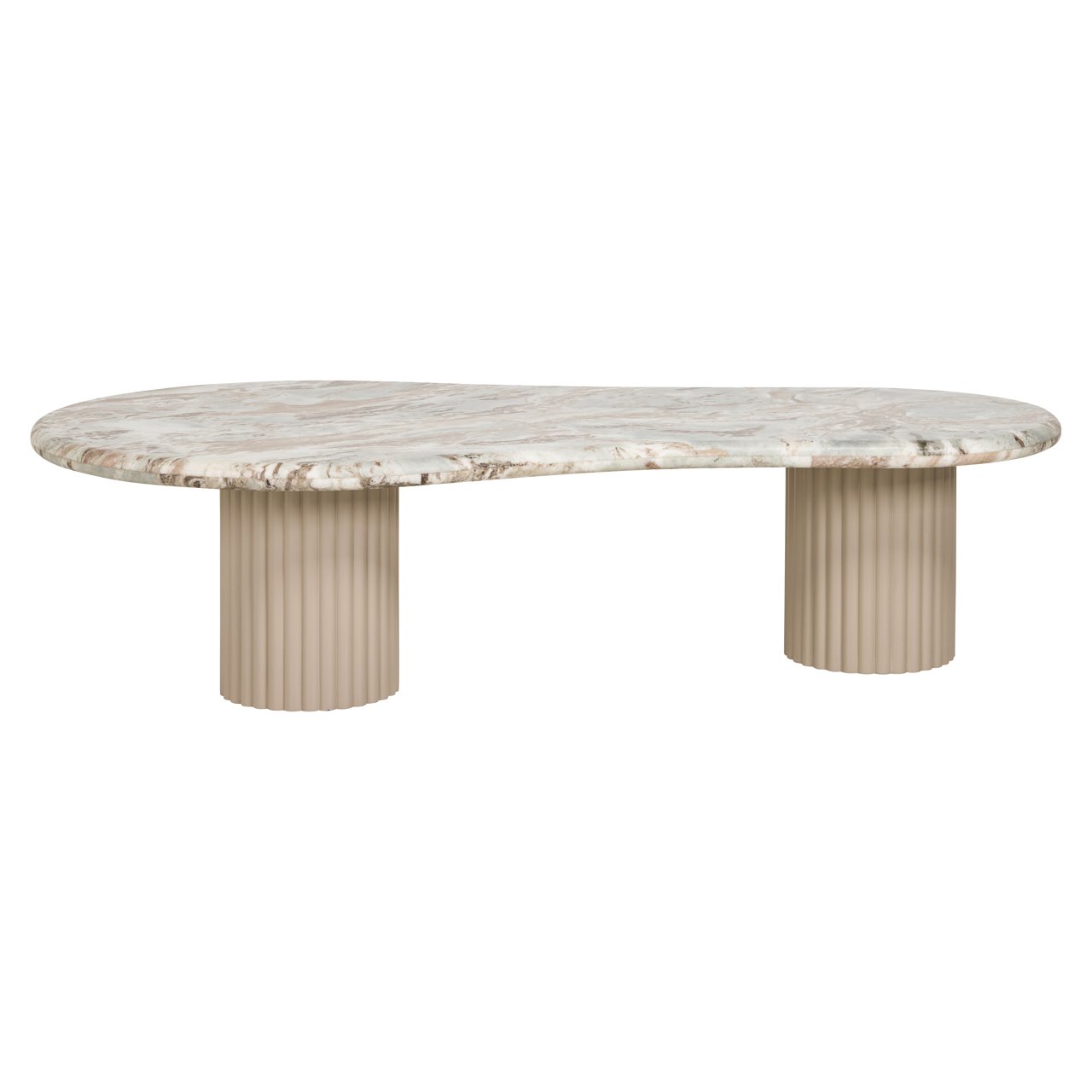 Organische Salontafel Coronel Marmer 150 x 80cm - Beige - Afbeelding 3