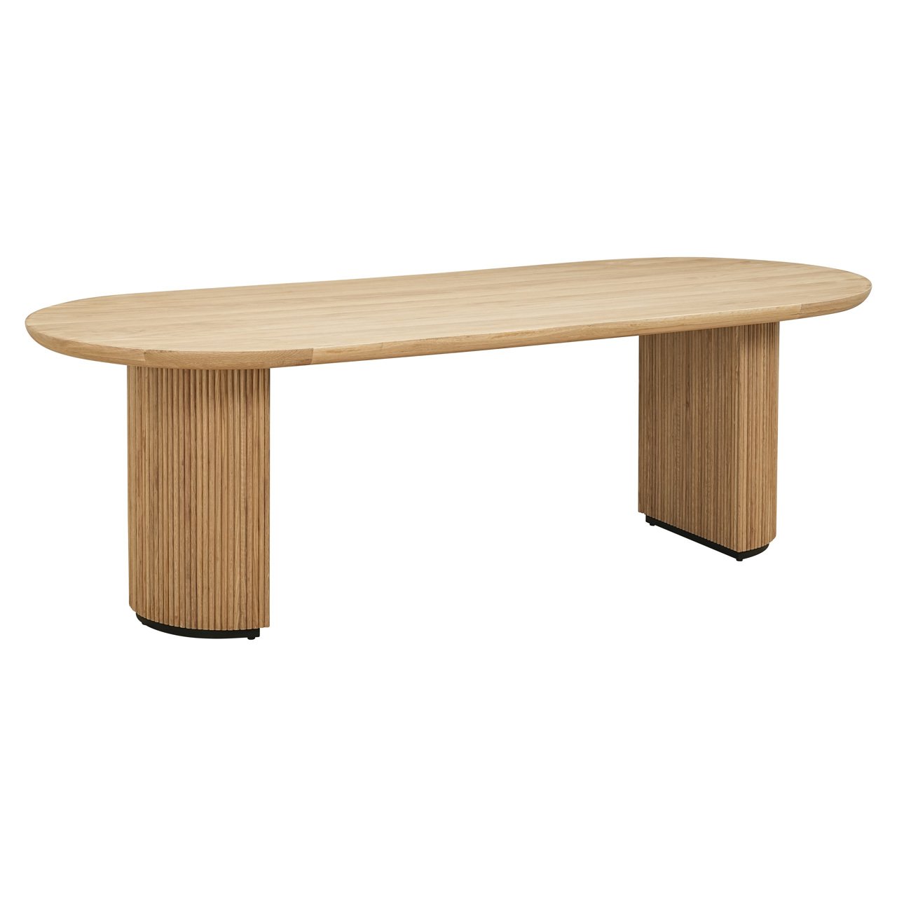 Ovale Eettafel Belfort Eiken 240 x 10 cm - Naturel