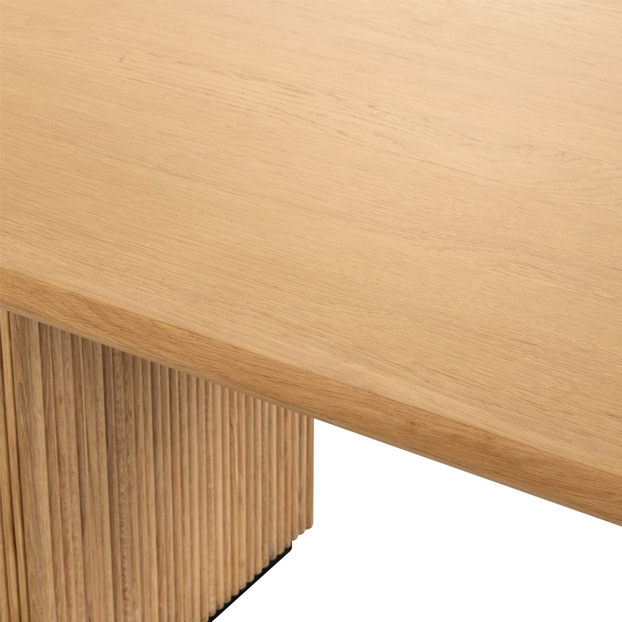 Ovale Eettafel Belfort Eiken 240 x 10 cm - Naturel - Afbeelding 5
