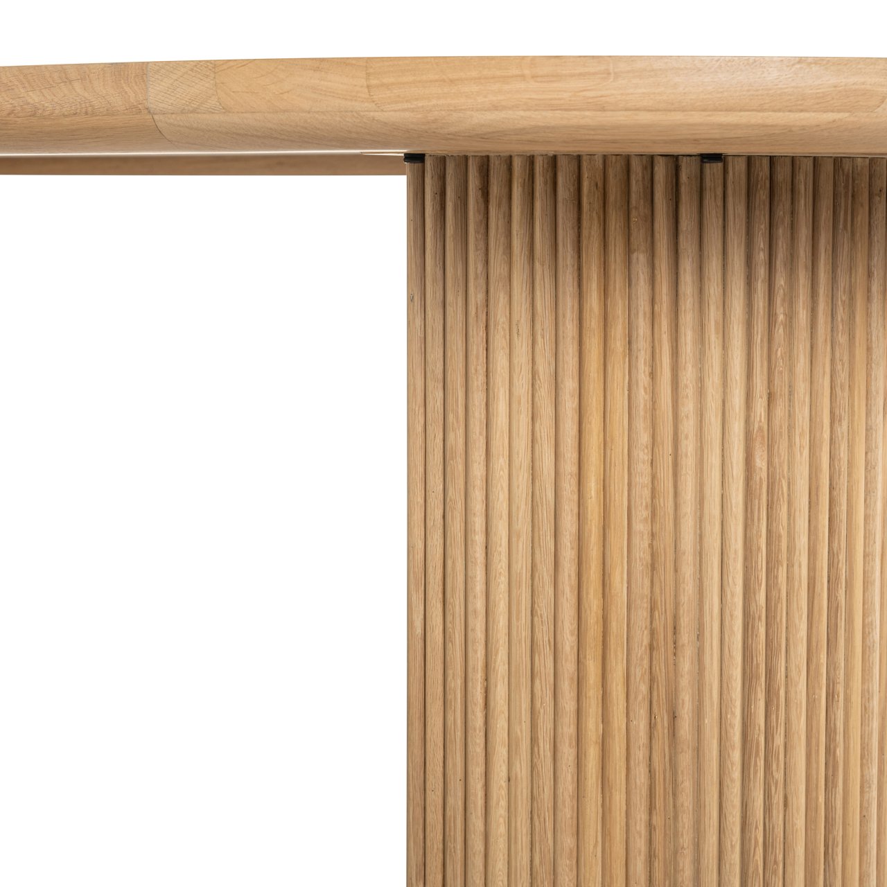 Ovale Eettafel Belfort Eiken 240 x 10 cm - Naturel - Afbeelding 6