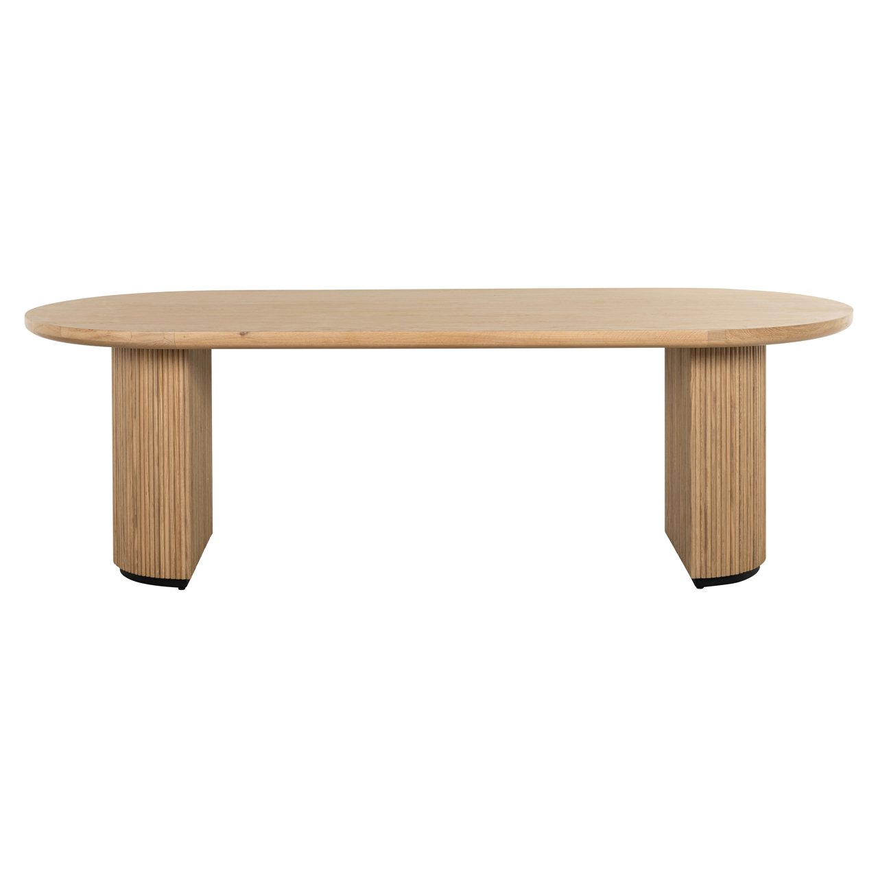 Ovale Eettafel Belfort Eiken 240 x 10 cm - Naturel - Afbeelding 2