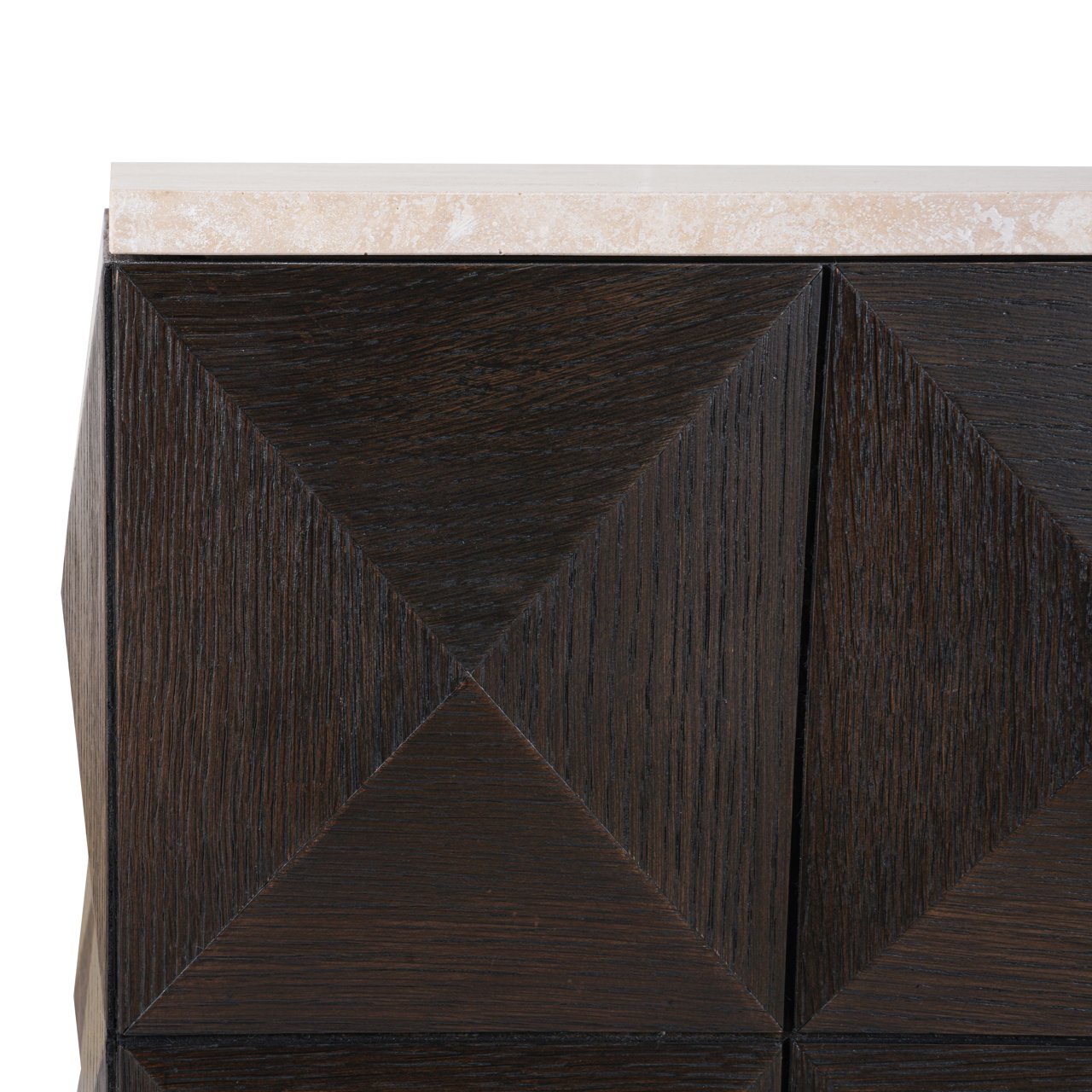 Zuil Claremont Eiken en travertin 90cm hoog - Afbeelding 4