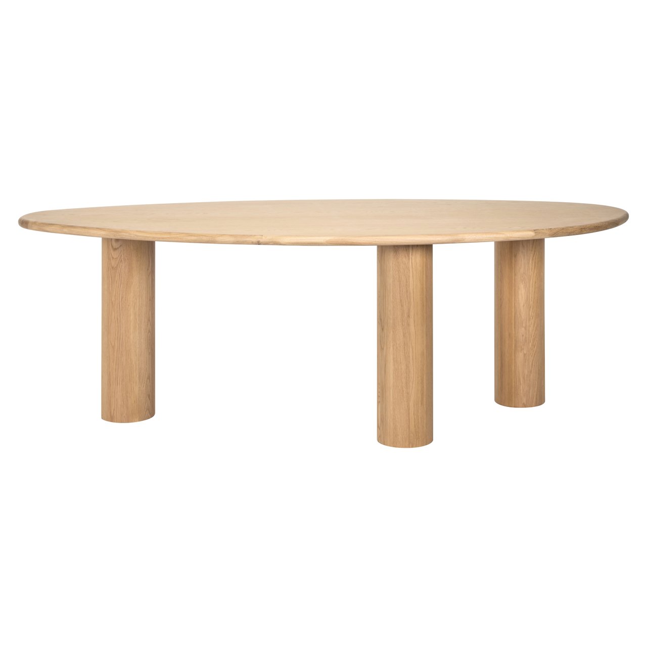 Organische Eettafel Oakley Eiken 235 x 110 cm - Naturel - Afbeelding 2