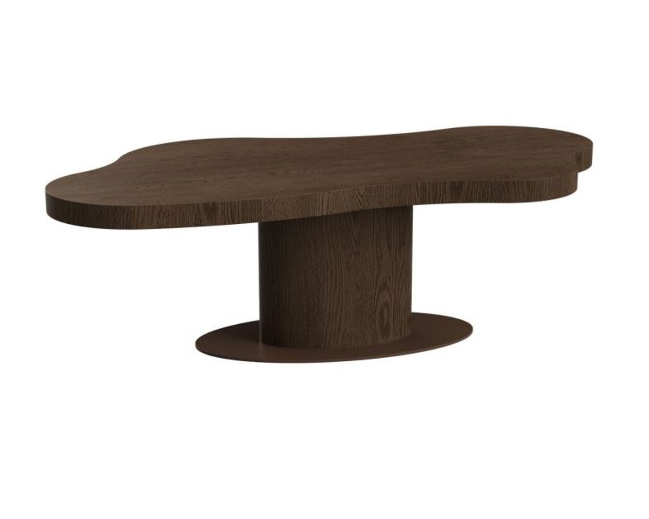 Organische Eettafel Bogor Eiken 225 x 115 cm - Dark Coffee