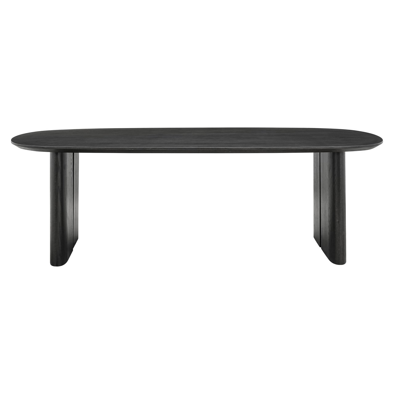 Ovale Eettafel Durban 220 x 95 cm met verstelbare poten Eiken - Zwart - Afbeelding 18