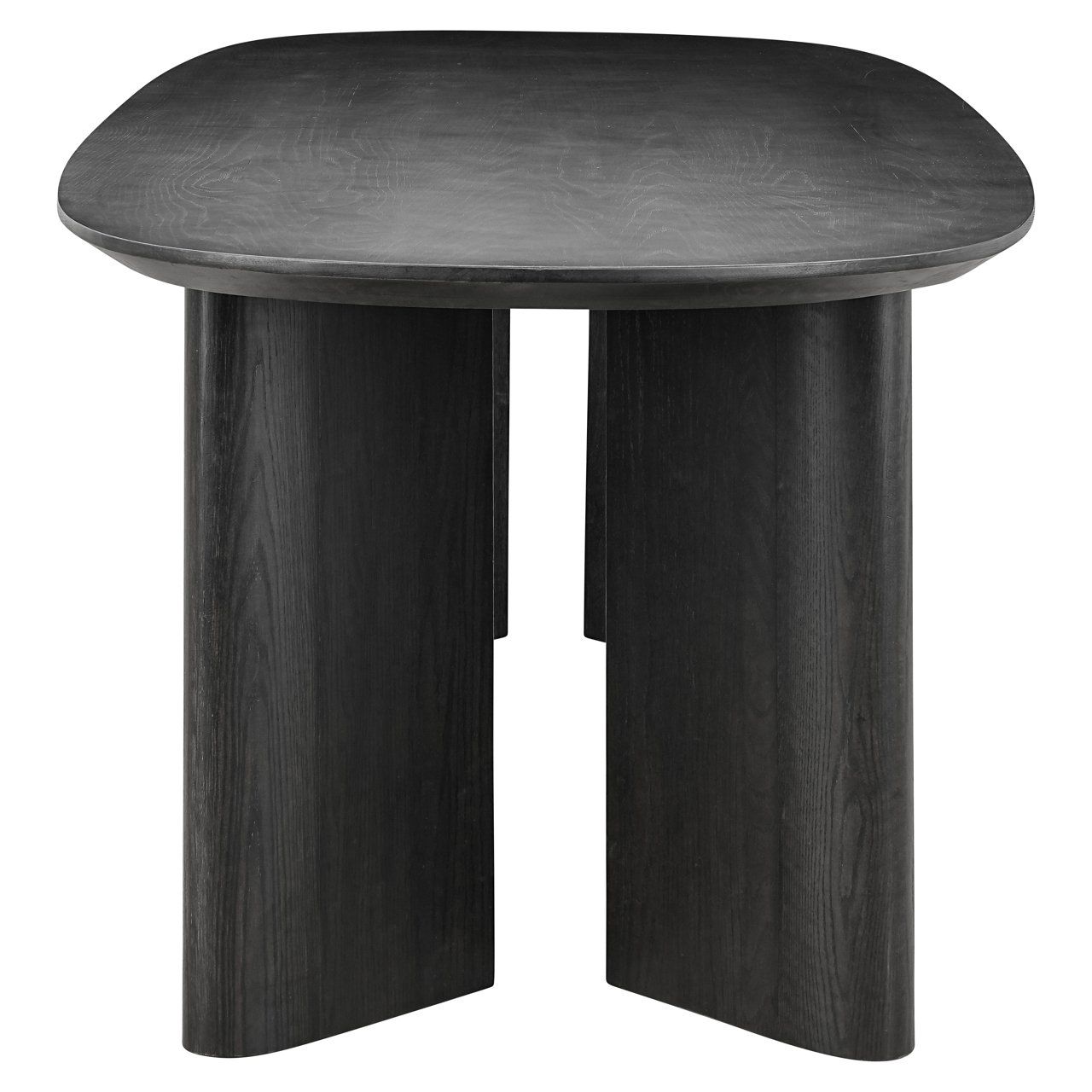Ovale Eettafel Durban 300 x 100 cm met verstelbare poten Eiken - Zwart - Afbeelding 9