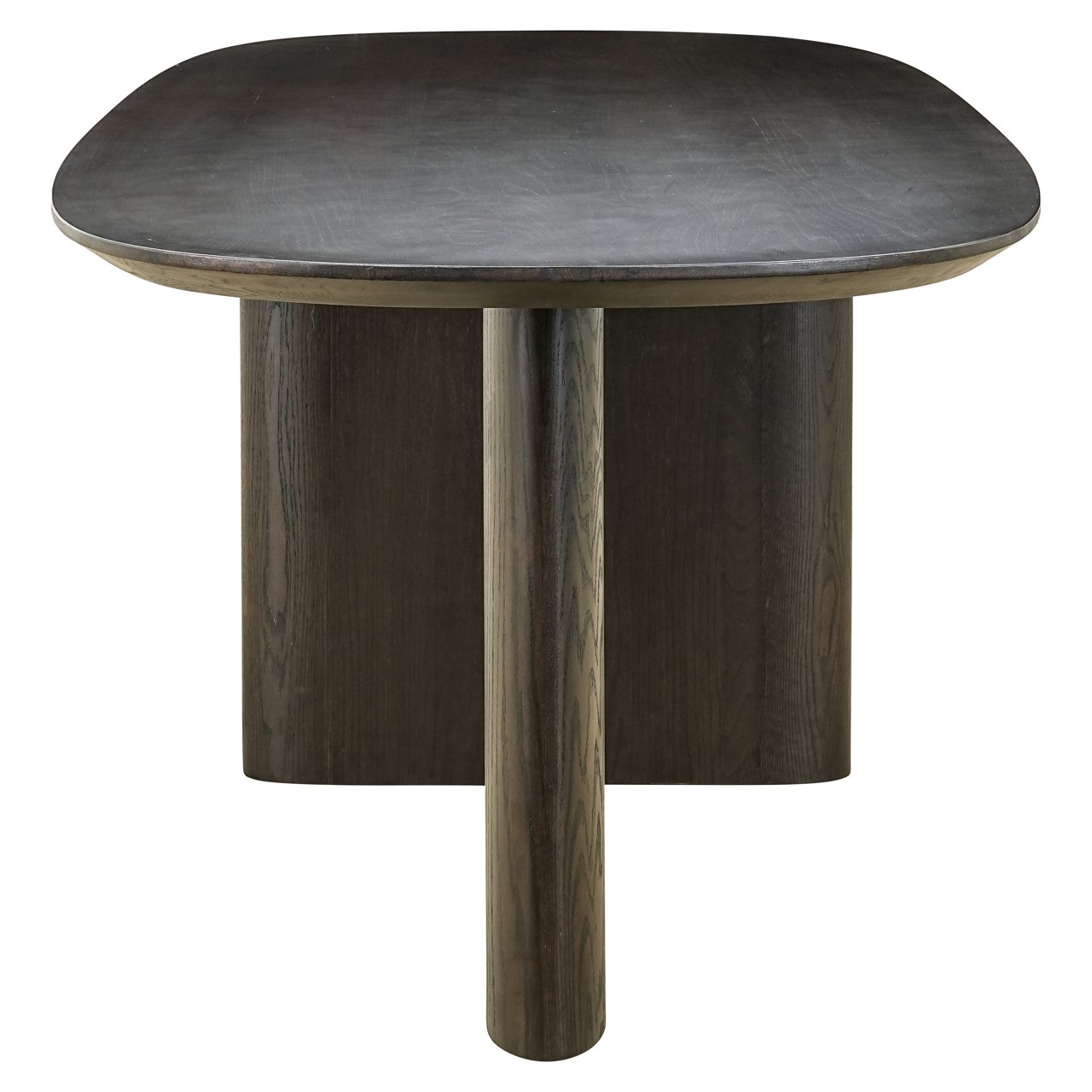 Ovale Eettafel Durban 300 x 100 cm met verstelbare poten Eiken - Bruin - Afbeelding 6