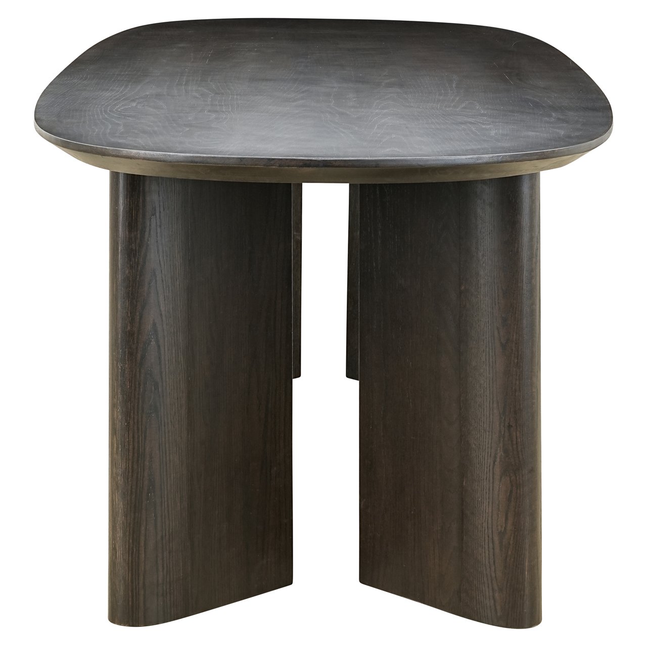 Ovale Eettafel Durban 300 x 100 cm met verstelbare poten Eiken - Bruin - Afbeelding 9