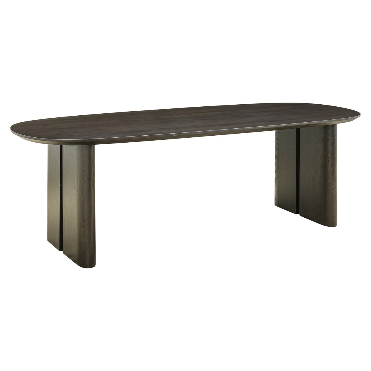 Ovale Eettafel Durban 300 x 100 cm met verstelbare poten Eiken - Bruin - Afbeelding 11