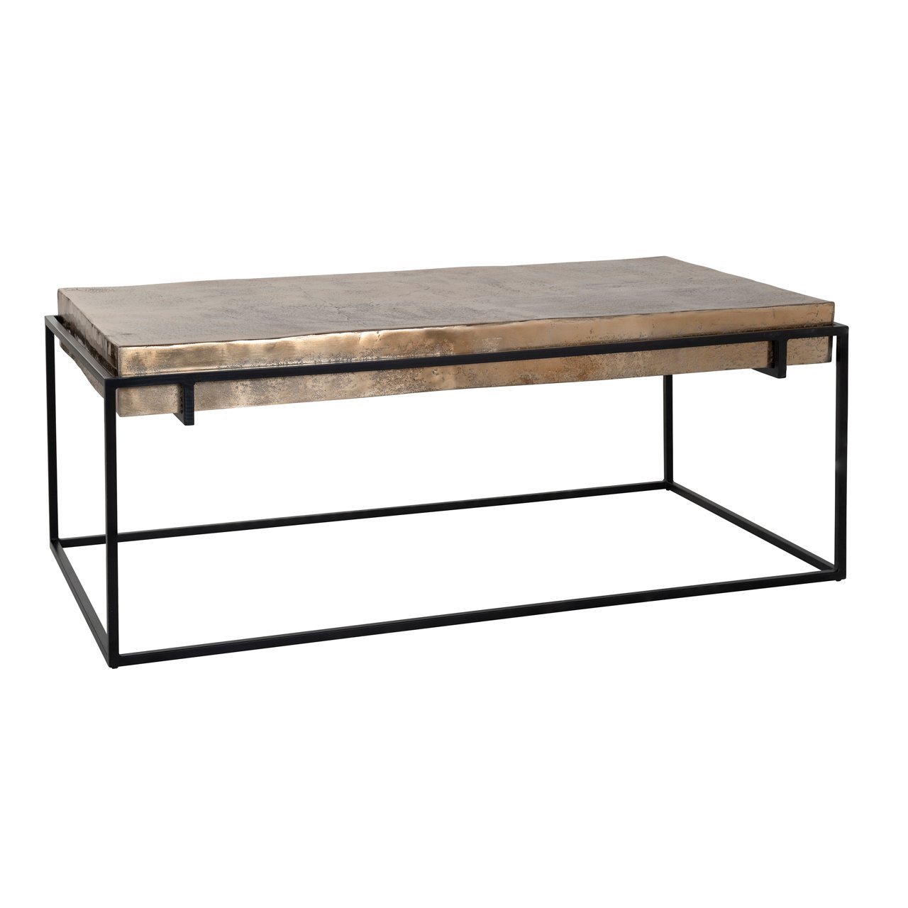 Salontafel Calloway 123 x 68cm - Champagne Gold - Afbeelding 6
