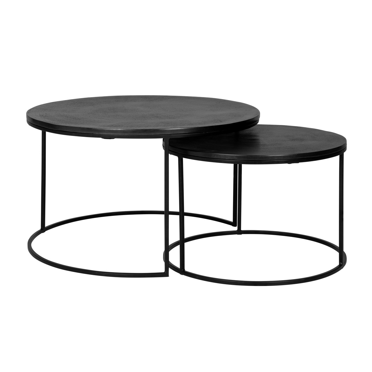 Salontafel Bolder Set van 2 stuks - Zwart