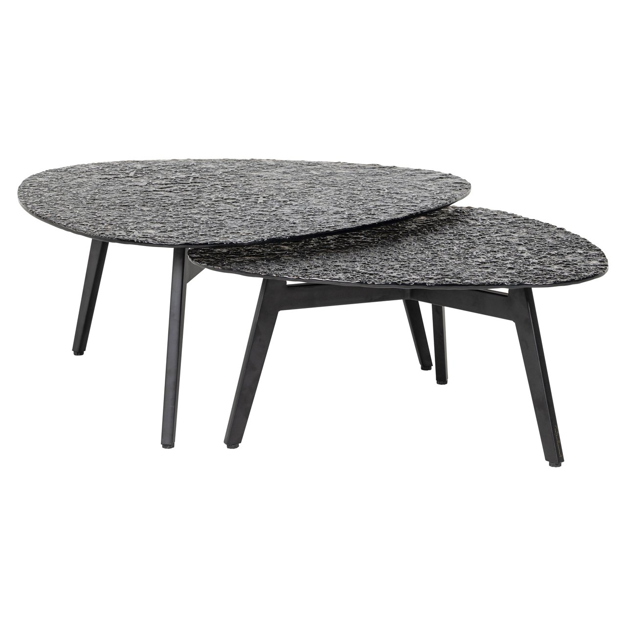 Salontafel Riley Glas - Set van 2 stuks